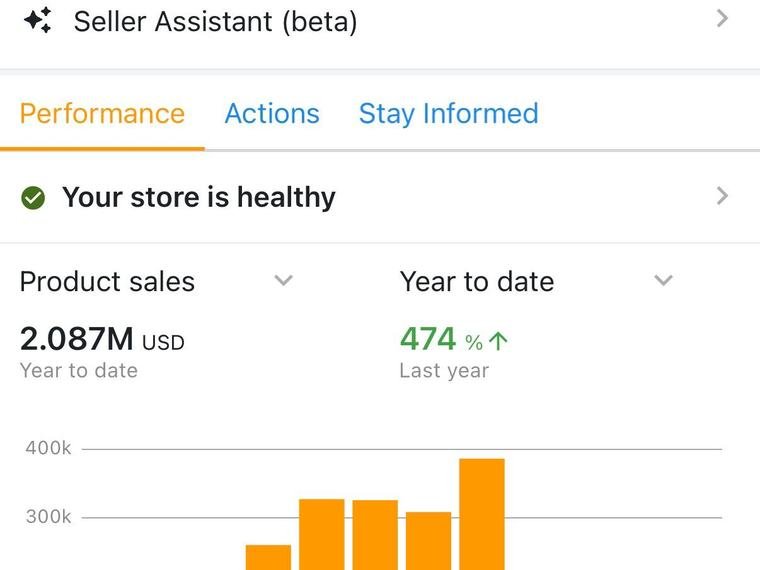 Amazon sales screenshot 5